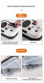 1.2L Steam Cleaner High Temperature Sterilization Air Conditioning Kitchen Hood Home /Car Steaming Cleaner 220V/110V EU/US Plug