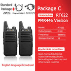 RETEVIS RT622 Walkie Talkie Mini 2 pcs PMR 446 Portable Two-way Radio ht PTT Walkie-talkies Communication Radio for Restaurant