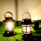 2-in-1 Solar USB Camping Lantern Ultra-Bright LED 360° Hanging Light Portable Design for Tent Hiking Emergencies Function Lamps