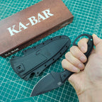 KA-BAR 2491 straight knife wilderness survival emergency rescue tool, easy to carry, diving,  hunting knife, tactical equipment