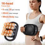 16-Head Fascia Gun High-Frequency Vibration Body Massage Gun Waist and Back  Massager Neck Shoulder Massager Muscle masajeador