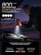 12V 60000mAh Car Jump Starter Digital Display Emergency Power Supply Portable Emergency Starter Car Battery Booster Power Bank