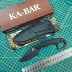 KA-BAR 2491 straight knife wilderness survival emergency rescue tool, easy to carry, diving,  hunting knife, tactical equipment