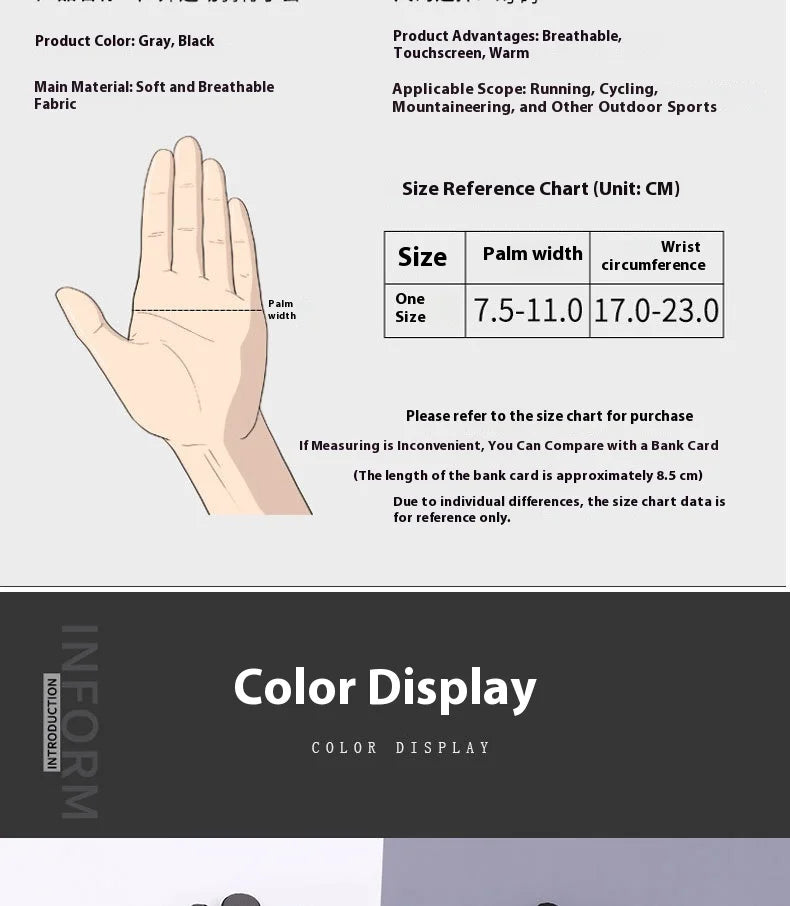 Waterproof Ski Men Glove Winter Touchscreen Thermal Lining Gloves Anti-Slip Warm Water-Repellent Winter Ski-Gloves