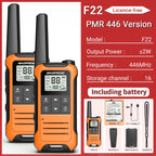 2pcs Baofeng F22 Mini Walkie Talkie PMR Communication Radio Profesional Walkie Talkies Ham Radio Transceiver For Restaurants