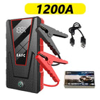 Hot 2000A/1200A Portable Car Jump Starter Power Bank Car Booster Charger 12V Starting Device Petrol Diesel Car Emergency Booster