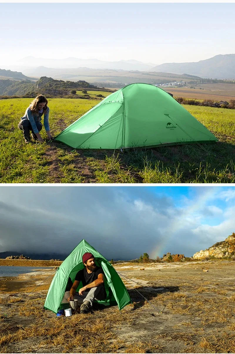 Naturehike Cloud Up 2 Person Camping Tent Waterproof Ultralight 3-4 Season Tent Outdoor Hiking Backpacking Shelter Tents