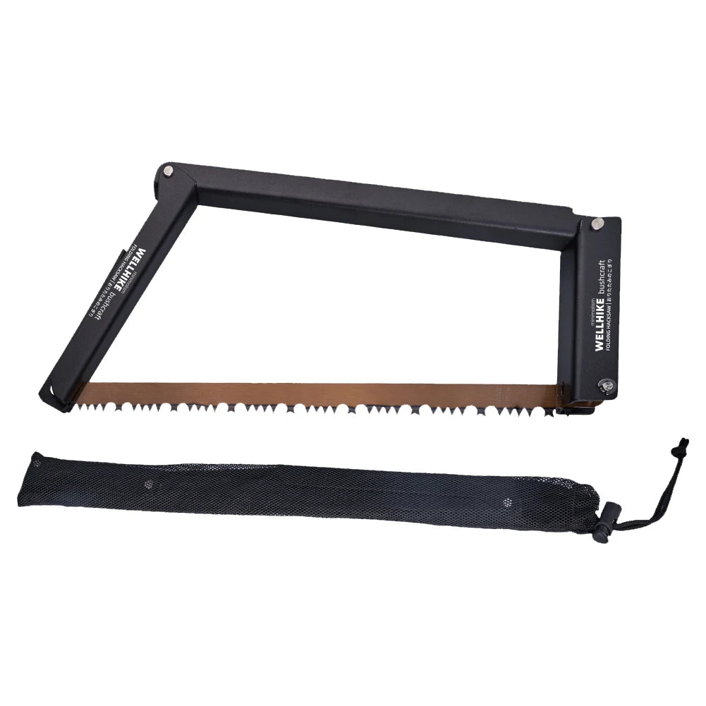 Folding Saw with Storage Bag Multifunctional Handsaw Aluminum Alloy Camping Foldable Hand Saw Outdoor Hiking Survival Tools