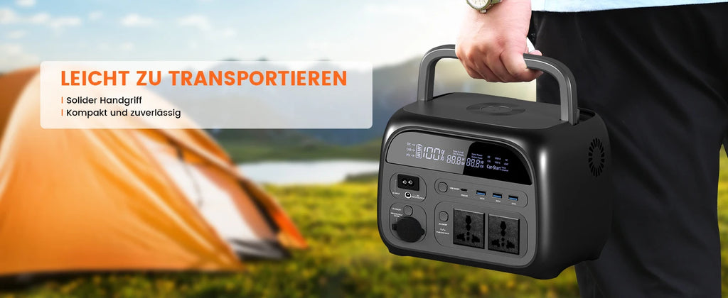 CTOLITY AP400 500W Solar Generator Portable Power Station 345Wh LiFePO4 Battery 110V 220V AC Output Home Camping Travel RVs