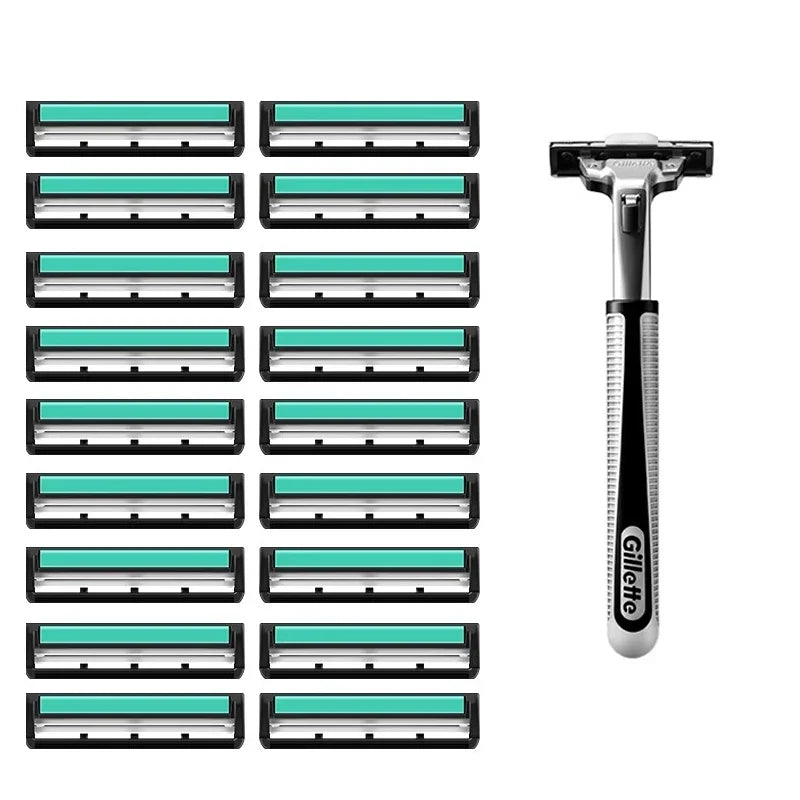 Gillette 2-layer Razor Blade for Vector 2 Razor Refills Set 16pcs Multiple Sets To Choose