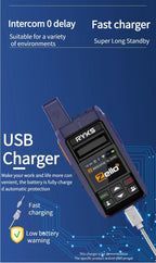 Android 8.0 Long Range Communication Radio Zello Walkie Talkie 4G Bluetooth 5000Km Wifi Wireless Devices Portable Two-Way Radio