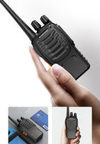 2PCS Baofeng BF 888S Walkie Talkie UHF BF888S Long Range Two Way Ham Portable Radio Transceiver for Hunting Hotel Receiver