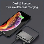 For Xiaomi 20000mah Portable Digital Display Fast Charging Dual Usb Ultra Slim External Battery Mini Large Capacity Power Bank