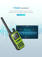 BAOFENG New Walkie Talkie 2PCS 5R Mini 5W Radio walkier talkie BT Dual PTT Transmission AM Aviation Reception Mini Case Radio