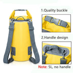 5/10/15/20/30L Waterproof Dry Bags PVC Folating Backpack For Kayaking Boating Swimming Rafting Beach Outdoor Sports Bag