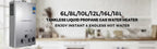 VEVOR 6L 8L 10L 12L 16L 18L LPG Portable Instand Water Heater Propane Gas LPG Wall-Mounted Tankless Water Heater Digital Display
