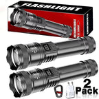 Super Powerful LED Flashlight Battery Display USB Rechargeable Light Telescopic Zoom Torch Lamp Outdoor Camping Fishing Lantern