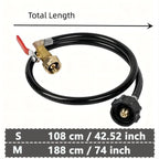 1pc,Propane Tank Refill Adapter Kit,3ft Hose With Safety Shutoff Valve,Easily Fill 1lb Bottles From 20lb,Kitchen Accessaries