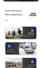 Motolola F1 Walkie Talkie  Portable Two-Way Radio UHF Transceiver Set Walkie-talkies Radio Walkie Talkie Long Range COD