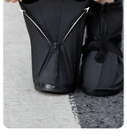 1Pair High Top Waterproof Shoe Covers Black Anti-Slip Reusable for Motorcycle Cycling Bike Men Women Overshoes PVC Protectors