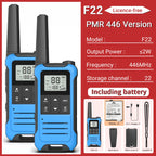 2pcs Baofeng F22 Mini Walkie Talkie PMR Communication Radio Profesional Walkie Talkies Ham Radio Transceiver For Restaurants