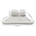 Car Inflatable Bed 2‑In‑1 Truck SUV Inflatable Car Mattress w/Air Pump&Pillow