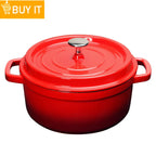 10" Pre-Seasoned Cast Iron Skillet With Pouring Lip For Cooking Bake Cake Barbecue Non-Stick Pan Heavy Duty Frying Pan Oven Safe