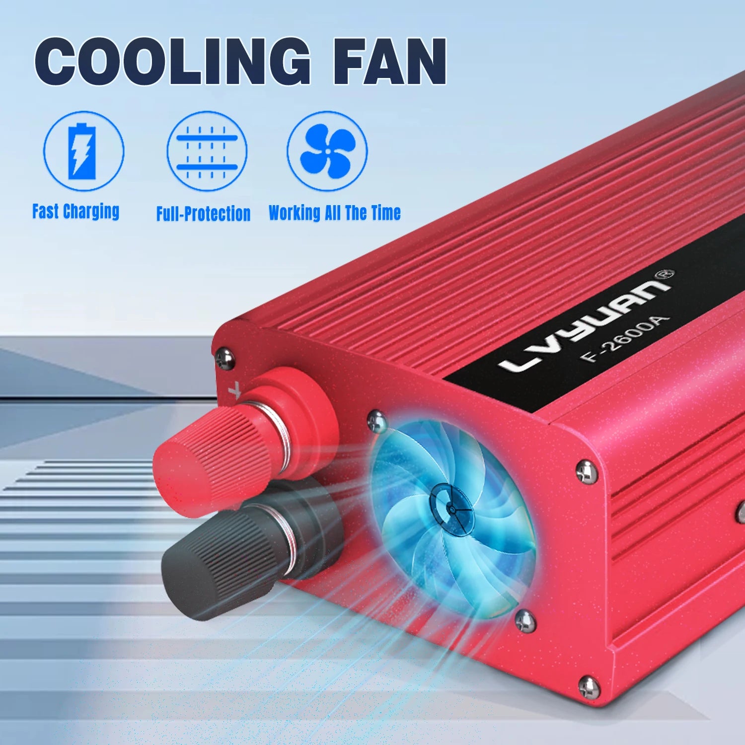 1500W/2000W/2600W Car Inverter DC12V AC110V Power Inversor Portable Outdoor Charger Adapter For Phone/Laptop/Camera US Socket