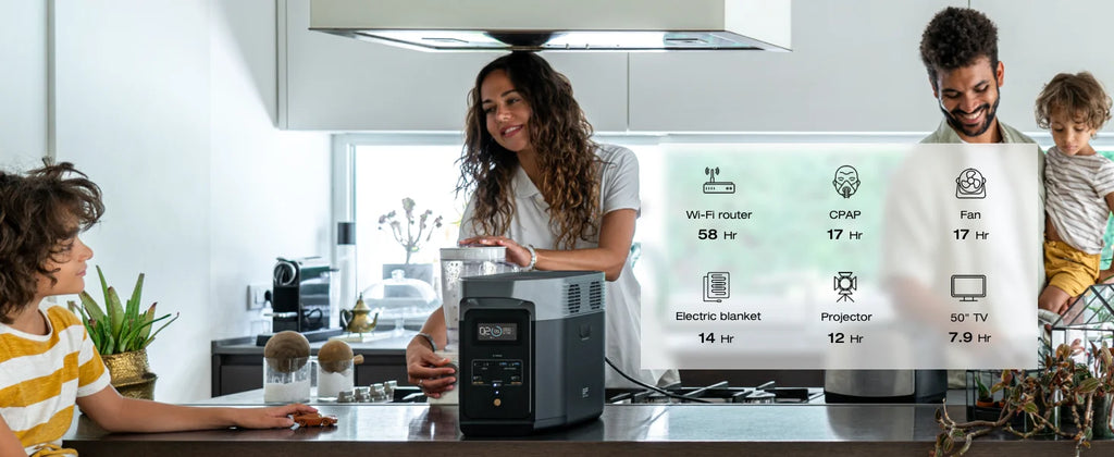 EcoFlow Portable Power Station DELTA 2 950, Solar Generator with 950Wh LiFePO4 Battery, Solar Powered Generator for Home