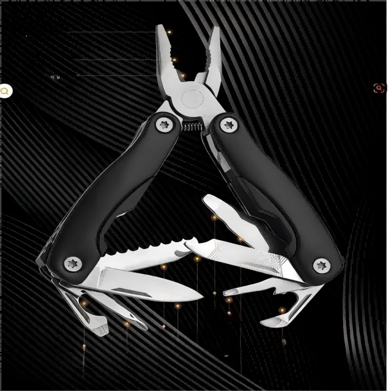 Camping Gear Outdoor Survival Stainless Steel 9 In 1 Portable Multi Tool Plier