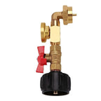 with Tank Gauge Propane Refill Elbow Adapter Easily Opening Universal Propane Tank Adapter Durable. Safe Propane Gas Gauge