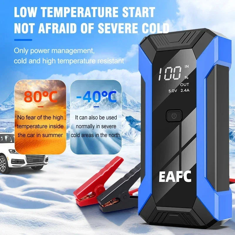 2000A Car Jump Starter Power Bank 12V Output Portable Emergency Start-up Charger 1200A for Cars Booster Battery Starting Device