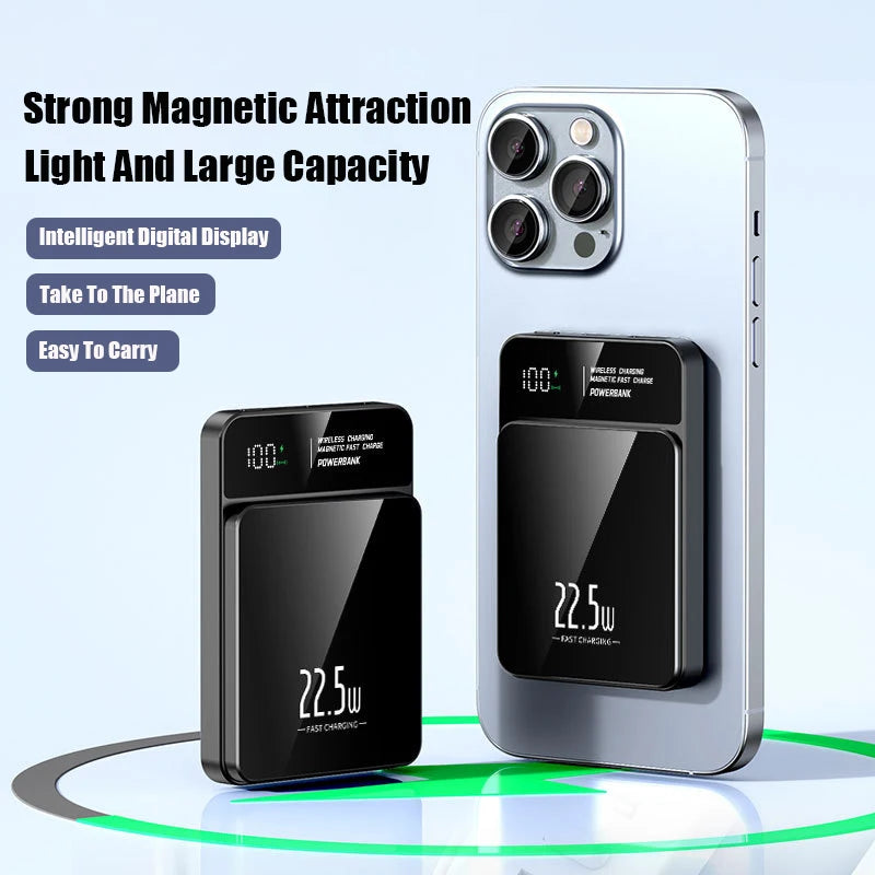 100000mAh Xiaomi Portable Magnetic Wireless Charging Mobile Power Support 22.5W Two-Way Fast Charging
