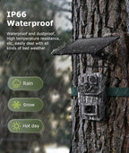 Ucon 4G LTE Cellular Trail Camera 5MP Solar Camera PIR Motion Activated 0.2s Trigger Time Night Vision Wildlife Hunting Cameras