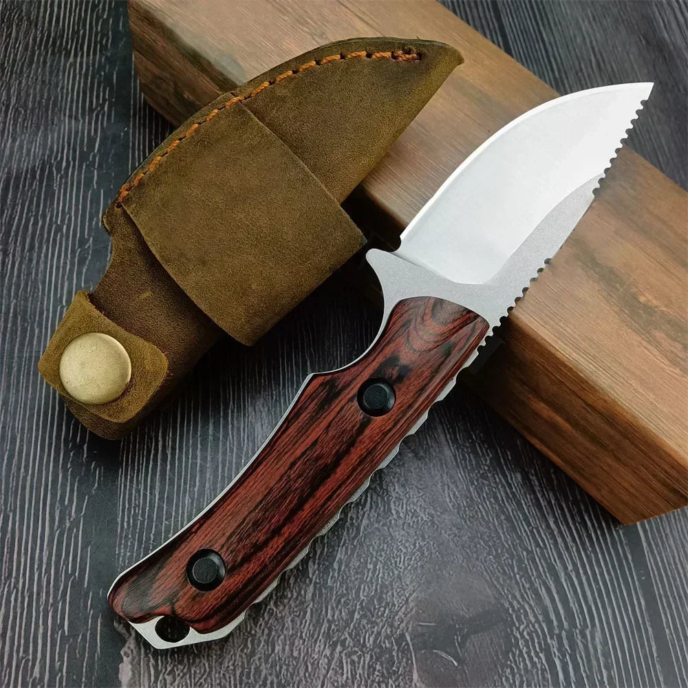 Hidden Canyon Hunter 15017 High-Strength Straight Knife Outdoor Tactical Camping Hiking  EDC Practical Cutting Knife Men's Gift