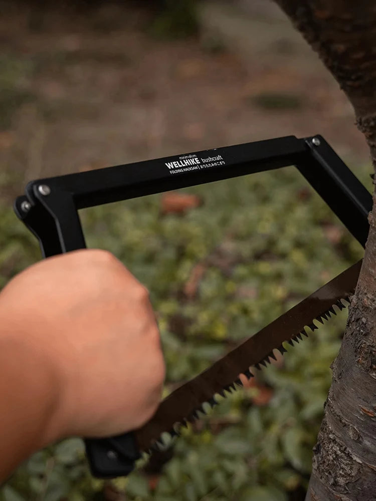 Folding Saw with Storage Bag Multifunctional Handsaw Aluminum Alloy Camping Foldable Hand Saw Outdoor Hiking Survival Tools