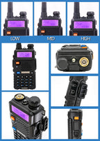 1/2PCS Baofeng UV 5R 5W 8W Walkie Talkie Ham CB Radio Long Range Dual Band VHF UHF FM Transceiver Two Way Radio UV5R K5 Plus
