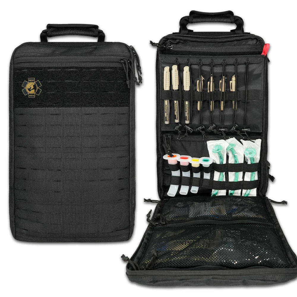 Rhino Rescue First Aid Backpack 20L 1000D Nylon Tactical Backpack First Aid Trauma Kit Out Bag for Hiking Camping R20