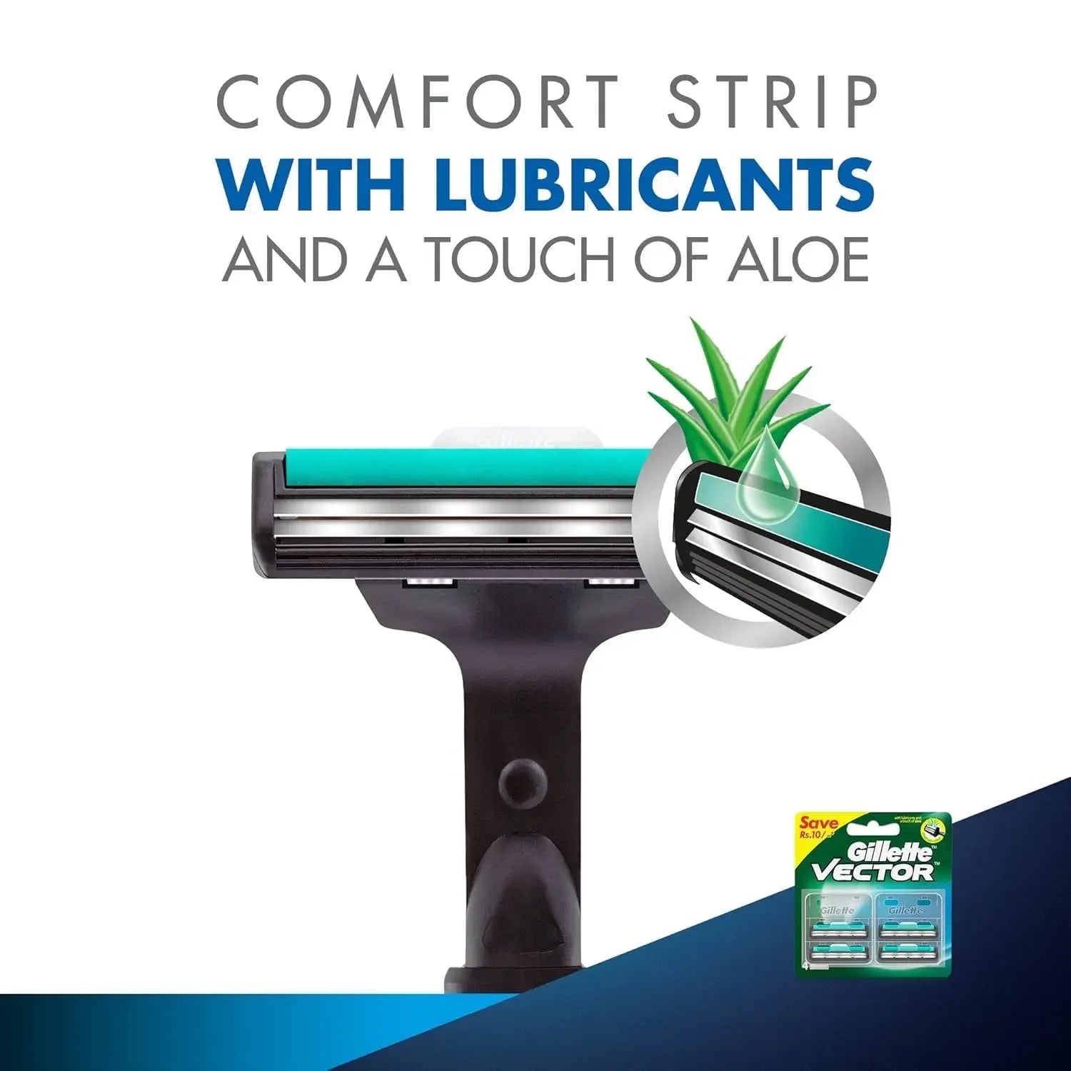 Gillette 2-layer Razor Blade for Vector 2 Razor Refills Set 16pcs Multiple Sets To Choose