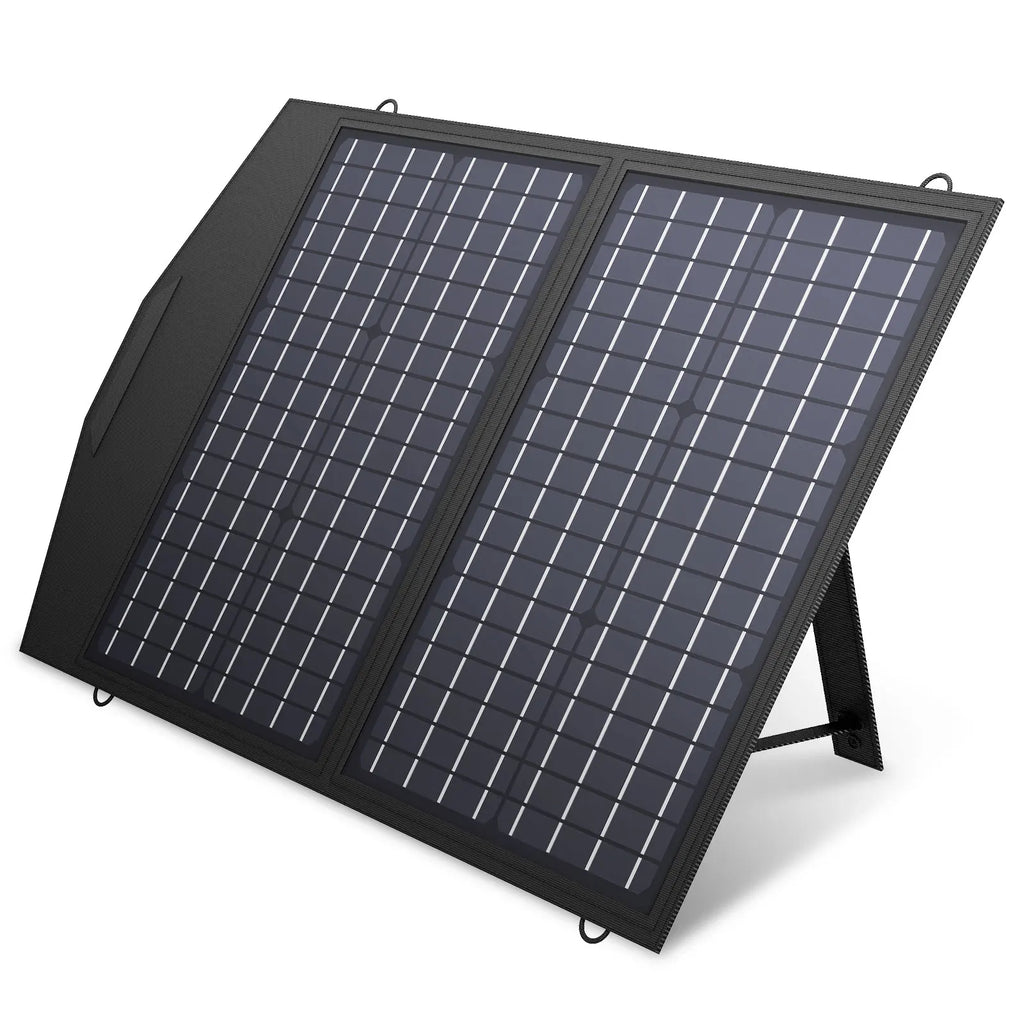ALLPOWERS 60 100 140W Solarpanel for Jackery / BLUETTI / ECOFLOW Portable Powerstation , Foldable Solar Power Backup for Outdoor