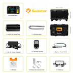 2025 Sunster 8KW 12V&24V&110-240V toolbox diesel Parking air heater w/Bluetooth&Ultra-Low Noise Night For Car RV Camper Rent