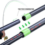 Sougayilang Fly Fishing Rod and Reel Full Kit 5sections Carbon Fly Fishing Rod and 5/6 Reel Perch Fly Fishing Suitable for Pesca