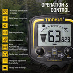 Treasure Hunter TX-850 L 11inch Coil Metal Detector Professional Underground Waterproof Gold Detector Pinpointer High Sensitive