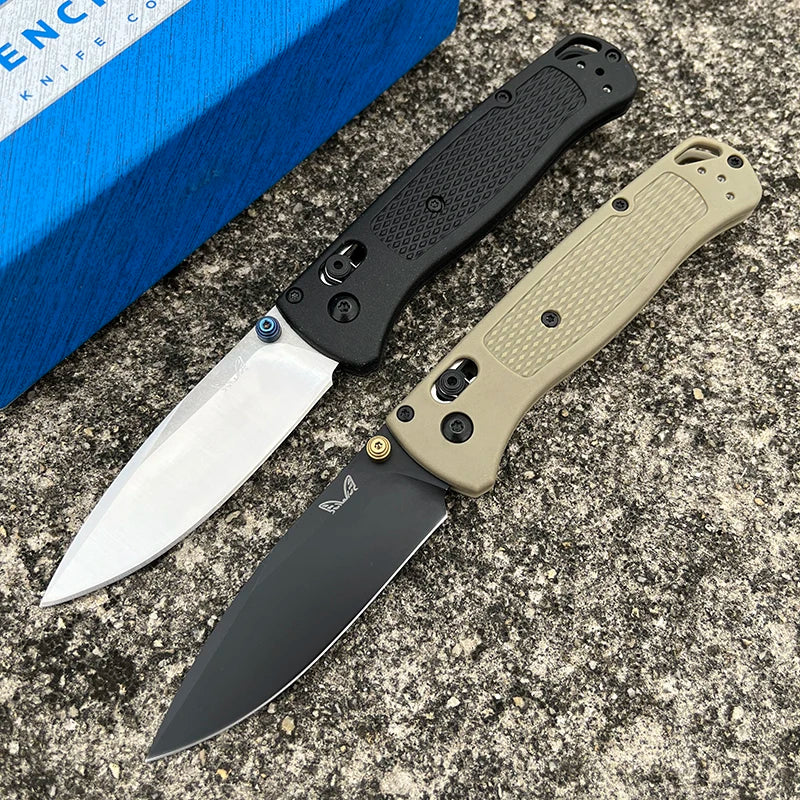 BM Bugout 535 EDC Knife Ranger Green Grivory Handle knife CPM-S30V Stainless Steel folding knife hiking tactical pocket knife