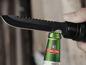 Tactical Folding Survival Axe w/Hammer & Nylon Sheath, Multifunctional Camping Hatchet for Hiking/Hunting/Outdoor Survival Gear