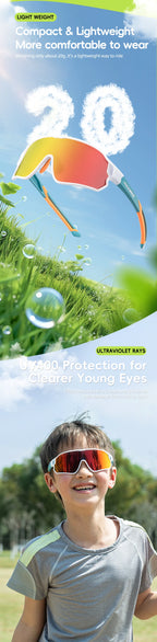 ROCKBROS Sunglasses Kids Girls Boys Polarized/Photochromic Goggles Children Glasses UV Protection Eyeglasses Eyewear