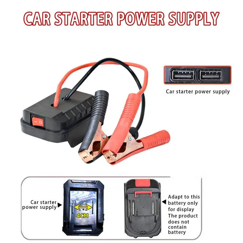 Car Battery Jump Starter Jump Starter Battery Lithium Jumper Box Battery Pack Quick Charging Automotive Booster with Double USB