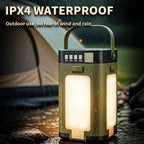 2000mAh Solar Camping Light Foldable Portable Tent Light with Intelligent Display Outdoor Hanging Light