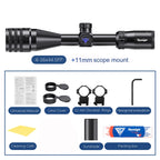 Tactical 4-16x44 AOE Riflescope Hunting Scopes Tactical Airsoft Luneta Para Rifle De Caça Red Green Illuminated Sight Sniper