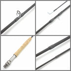 Mavllos Sneak Fishing Fly Rod 6.5ftT 8ft 9ft  Cork Handle Light Lake River 40T Carbon Fiber Fly Rod For Trout and Bass